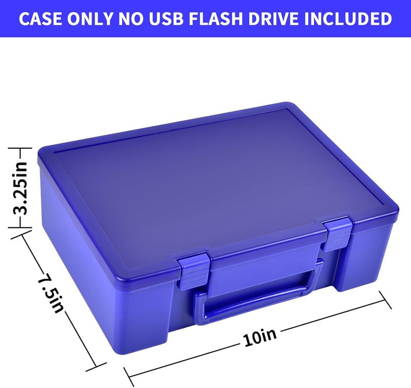 FULLCASE Flash Drive Case USB Memory Stick SD Card Storage Organizer- Holds 134pcs Thumb Drive Electronic Accessories Holder for Sandisk/for Samsung/for Inland/for PNY/for Netac (Blue) - Image 5